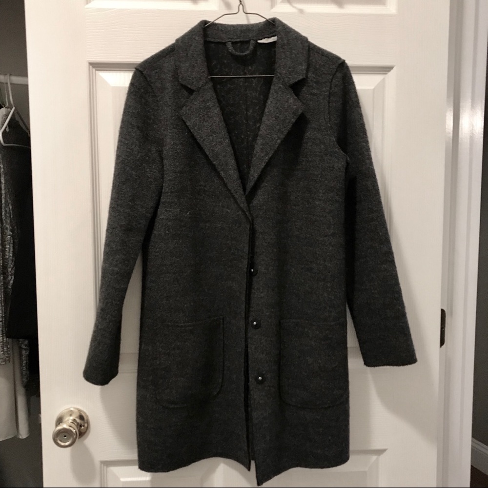 Wool Blend Topper Coat